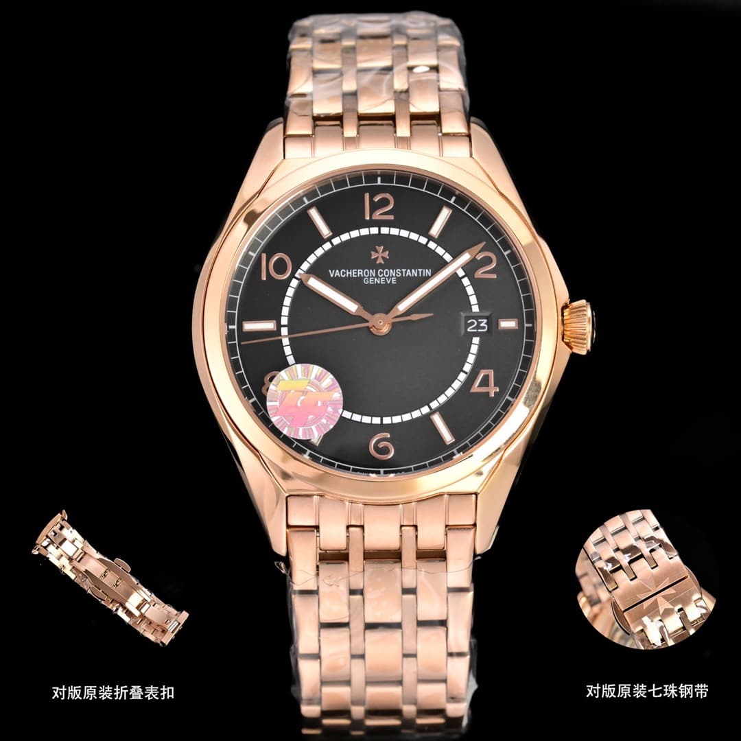 Vacheron Constantin Vacheron Constantin ZF Factory: Vacheron Constantin Overseas Series Three-Hand Watch (Stainless Steel Bracelet) – Highest Quality on the