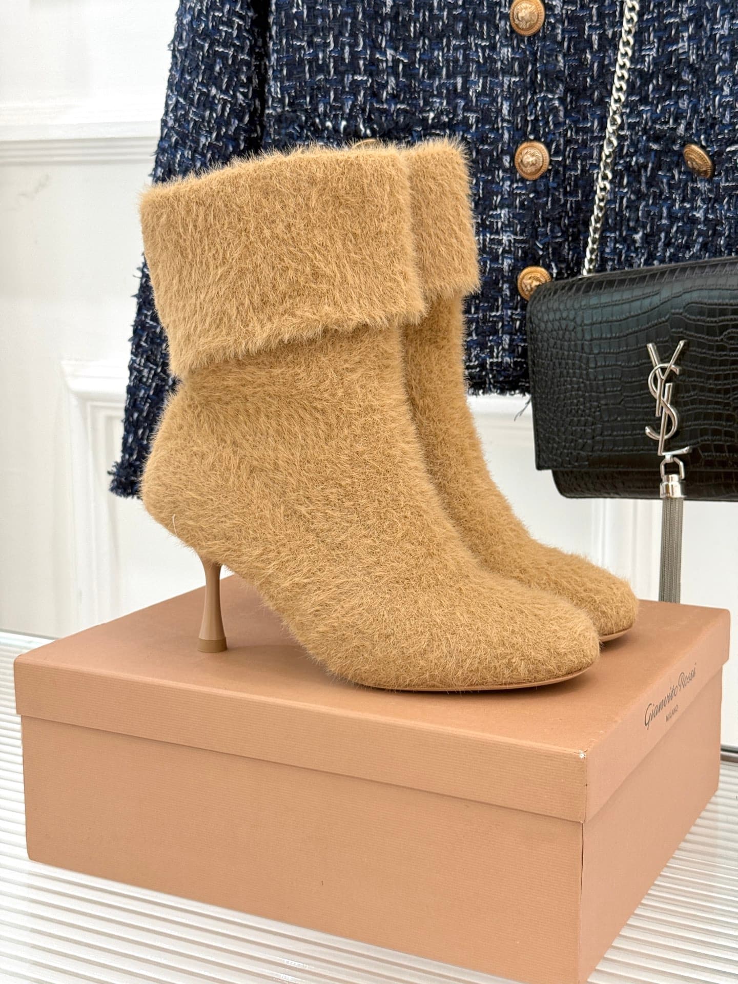 Gianvito Rossi Gianvito Rossi 25WF Knitted High-Heel Socks Boots When