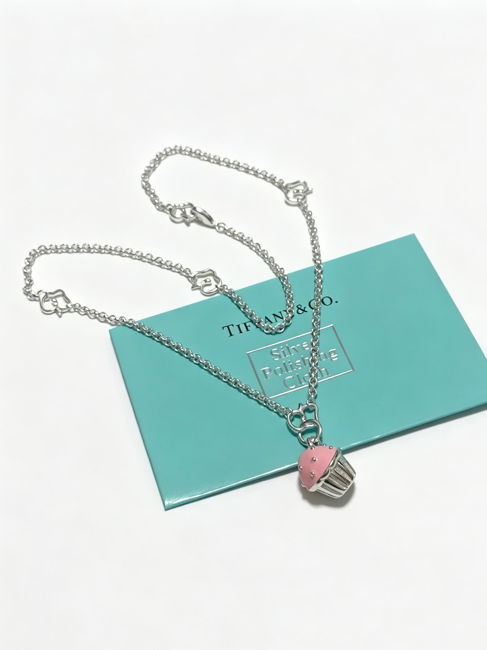 Tiffany & Co. Tiffany & Co. Tiffany Necklace TIFFNY&CO. Boutique-Quality Silver Version—Same as the One Worn by Celebrities, Vintage Style