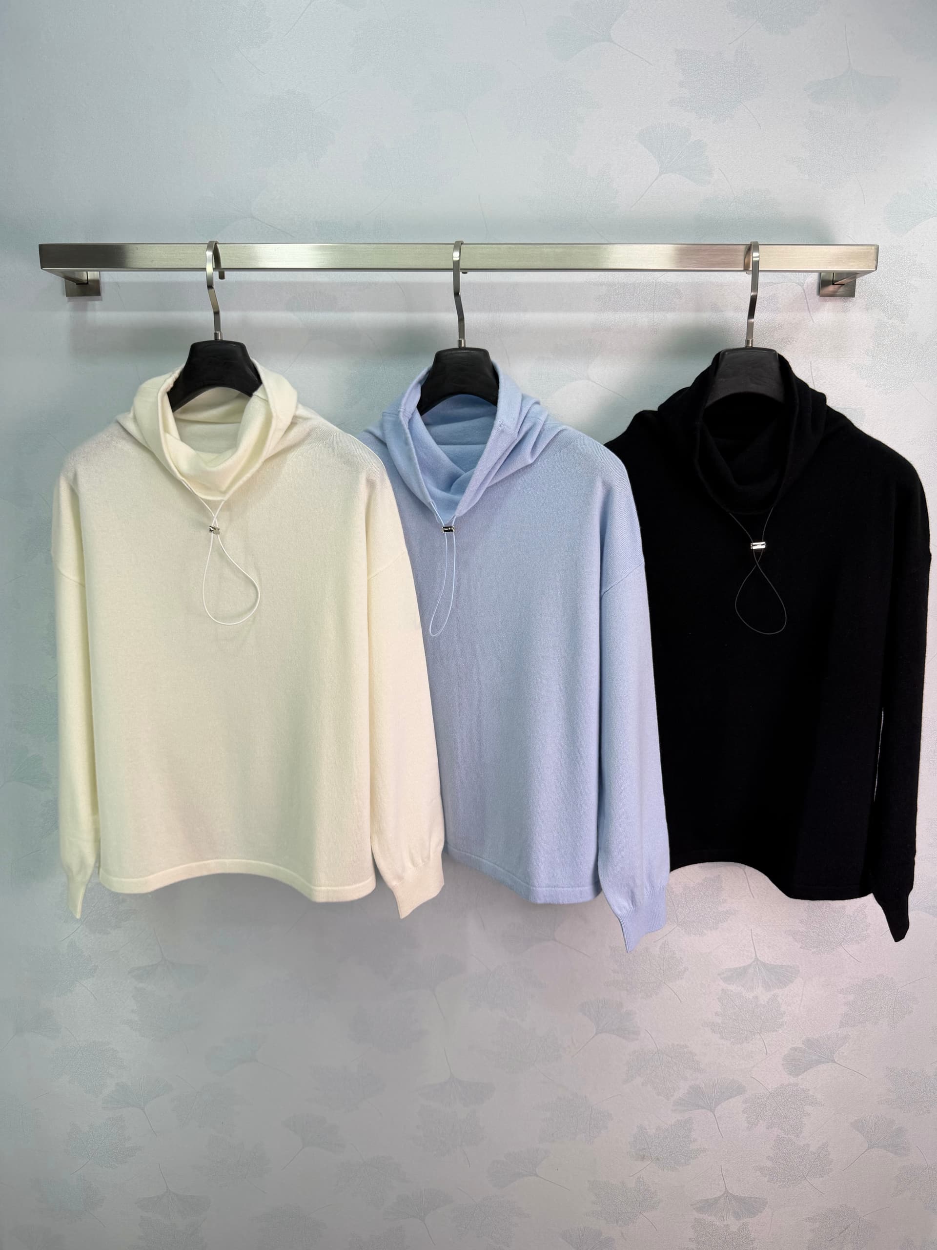 Unassigned 🆕He 26 Super-Cuddly Pile Knit 🧶 Drawstring-Adjustable Scarf-Style Collar