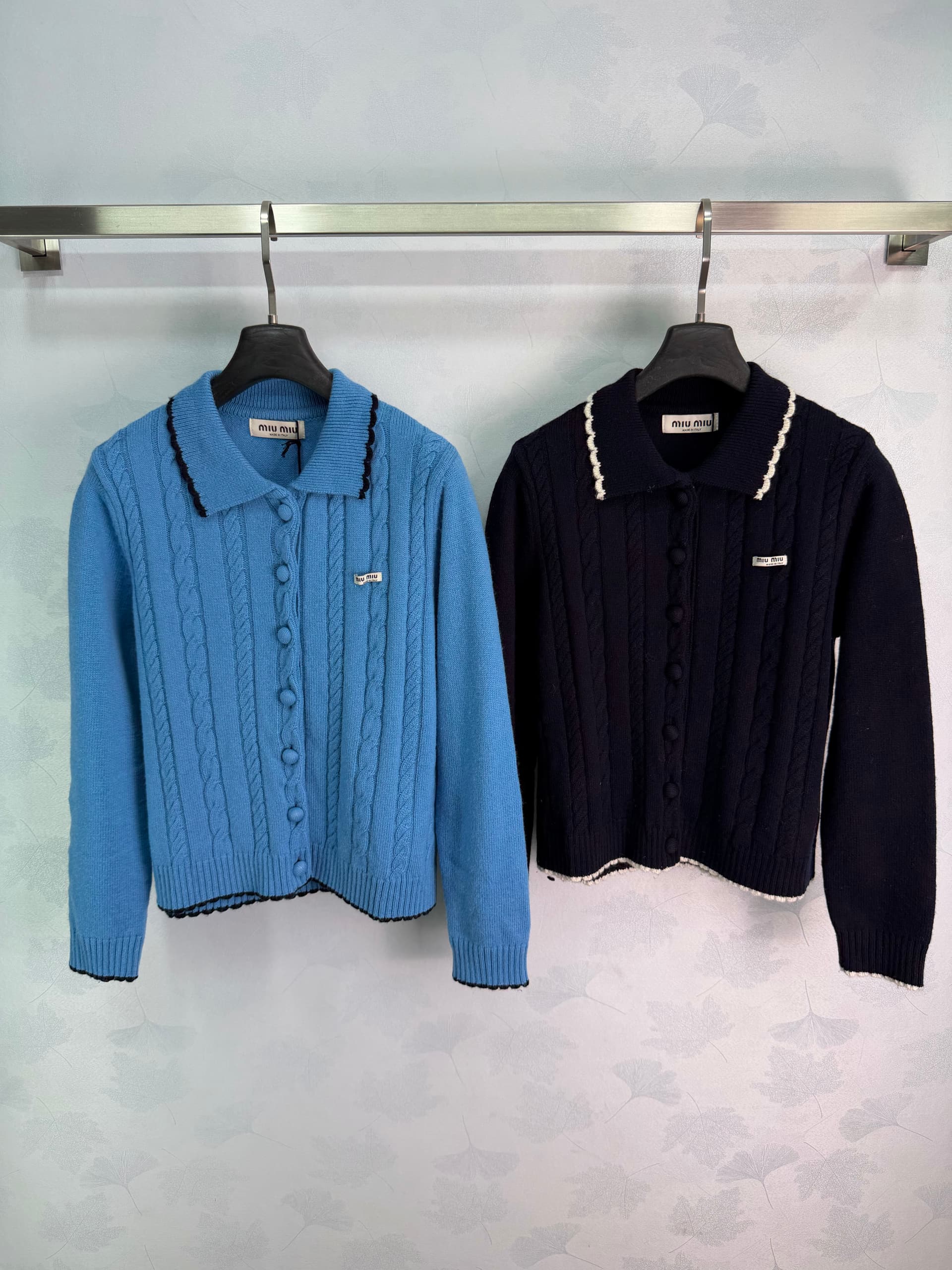Unassigned 🆕Miumi Soft, Vintage-Style Cables Knit Cardigan