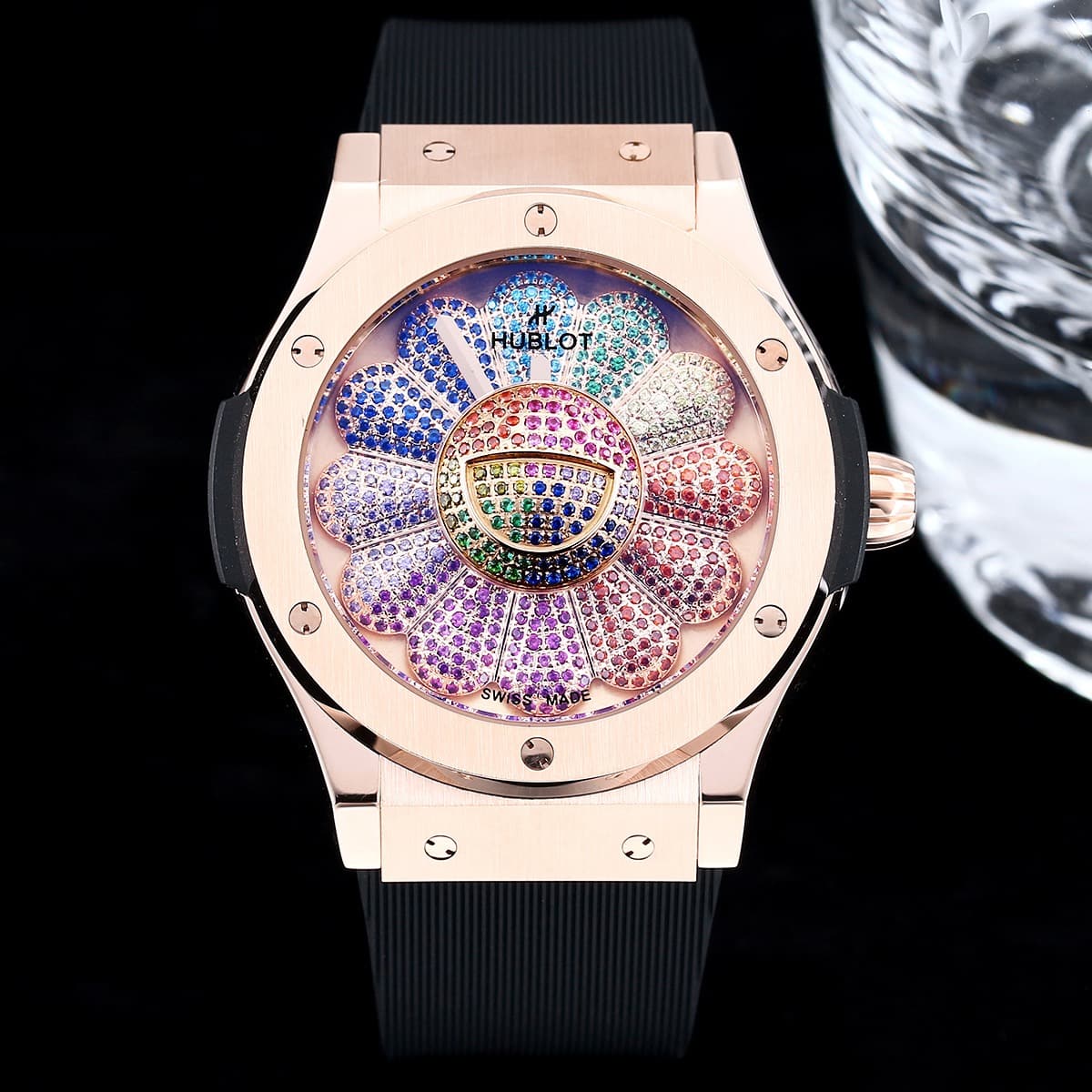 Hublot Hublot ⌚ Sunflower🌻 Classic Fusion Takashi Murakami Watch 507