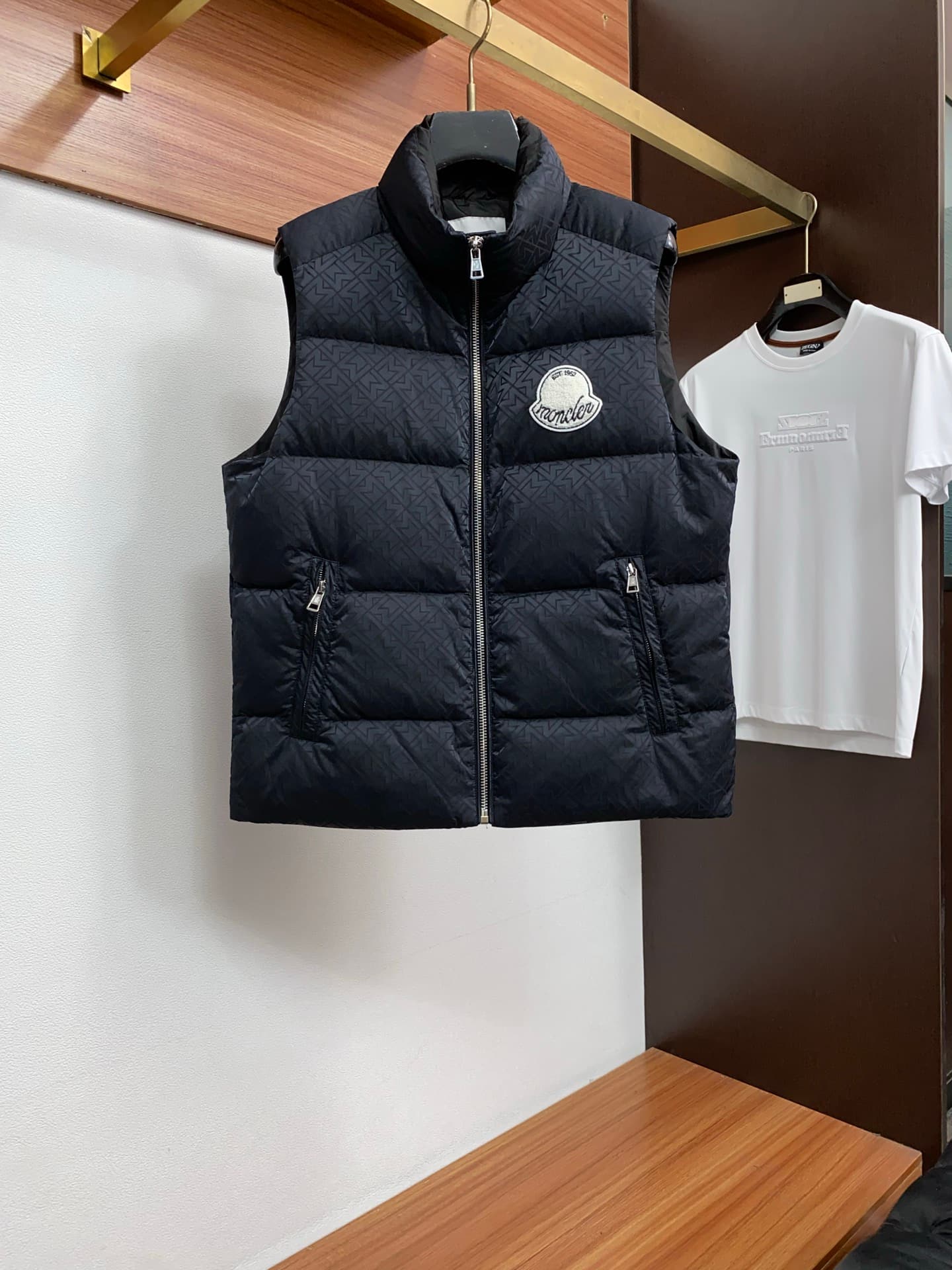 Moncler Moncler Mengkou 2026 Men's Casual Custom-Made Down Vest Jacket, Business Style, Imported from Italy
