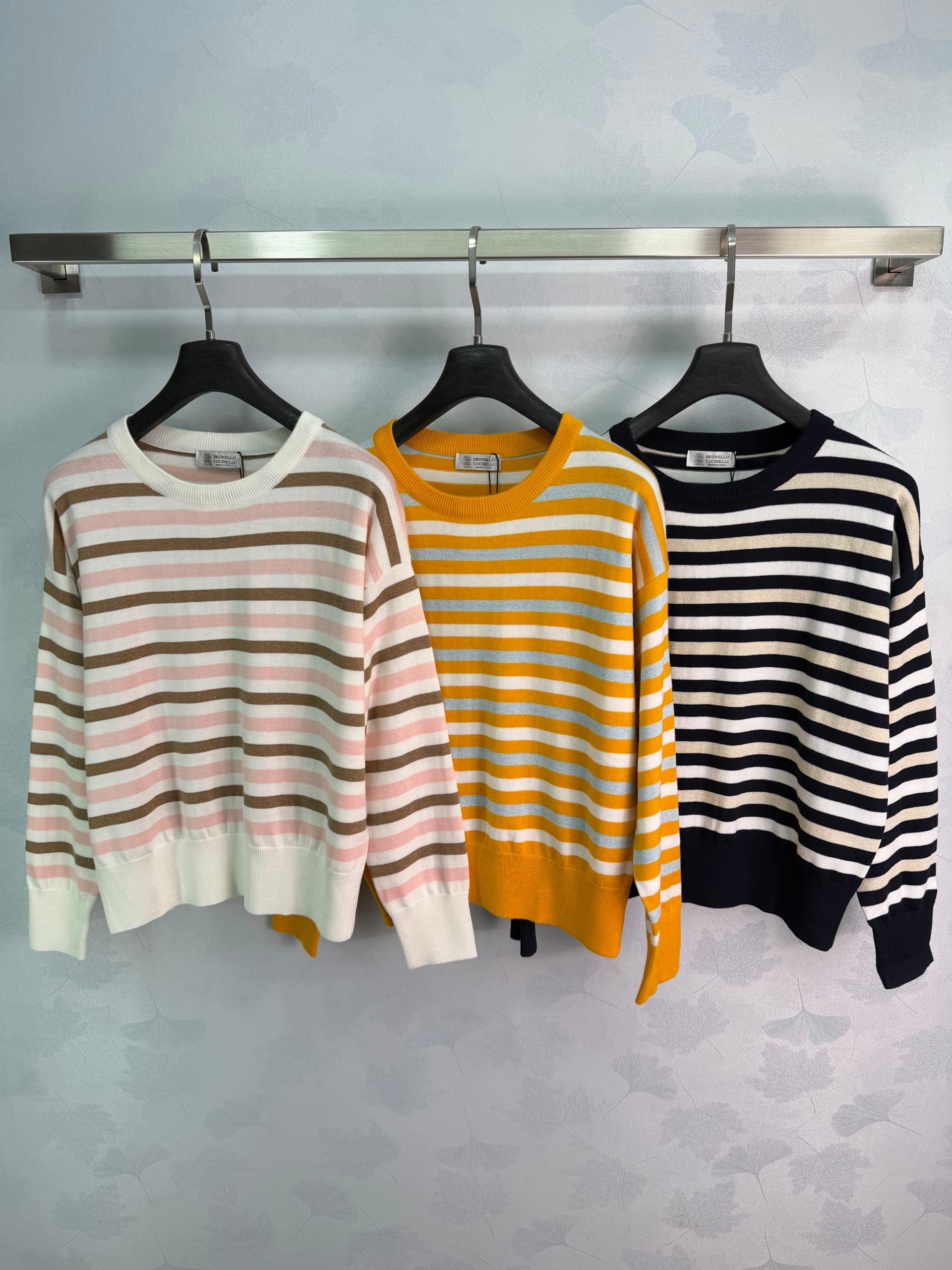 Unassigned 🆕BC 26 Timeless Classic Striped Knit🍂Soft Color-Blocked Horizontal Stripes