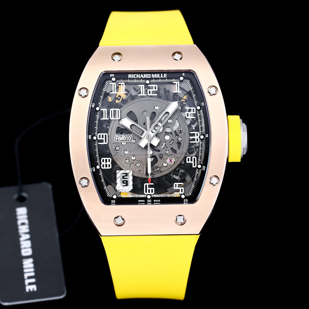 Richard Mille Richard Mille Modified RM010 with Original Data Case and Custom Integrated Movement, 48×39×13.8