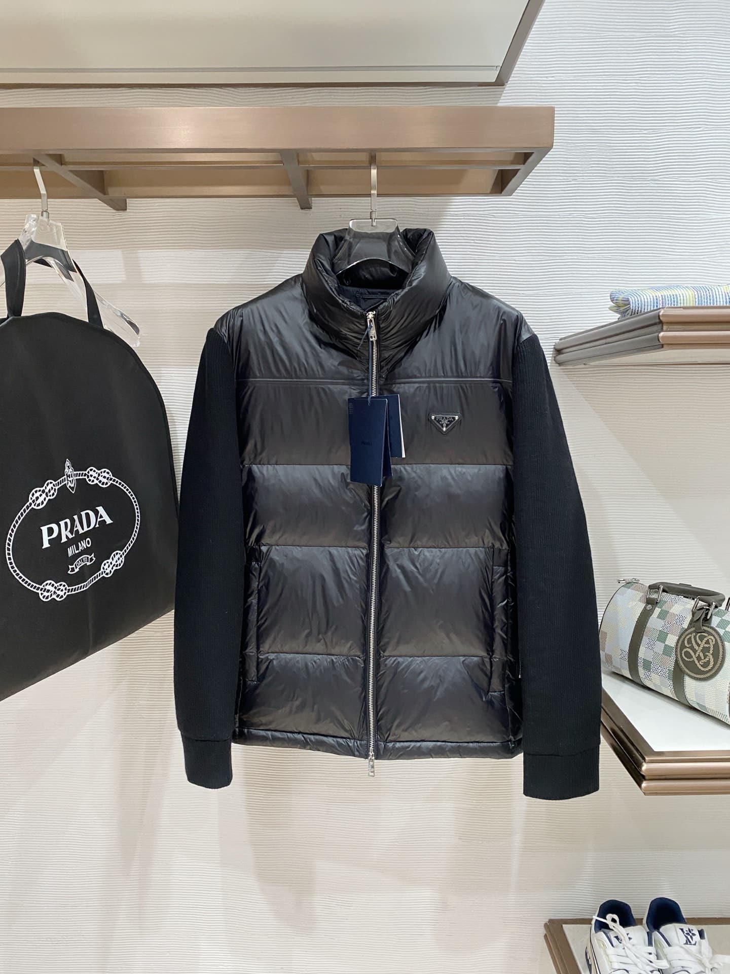 Prada Prada 🆕 Knit Down Jacket 2025 Down Jacket Original Edition Pre-order