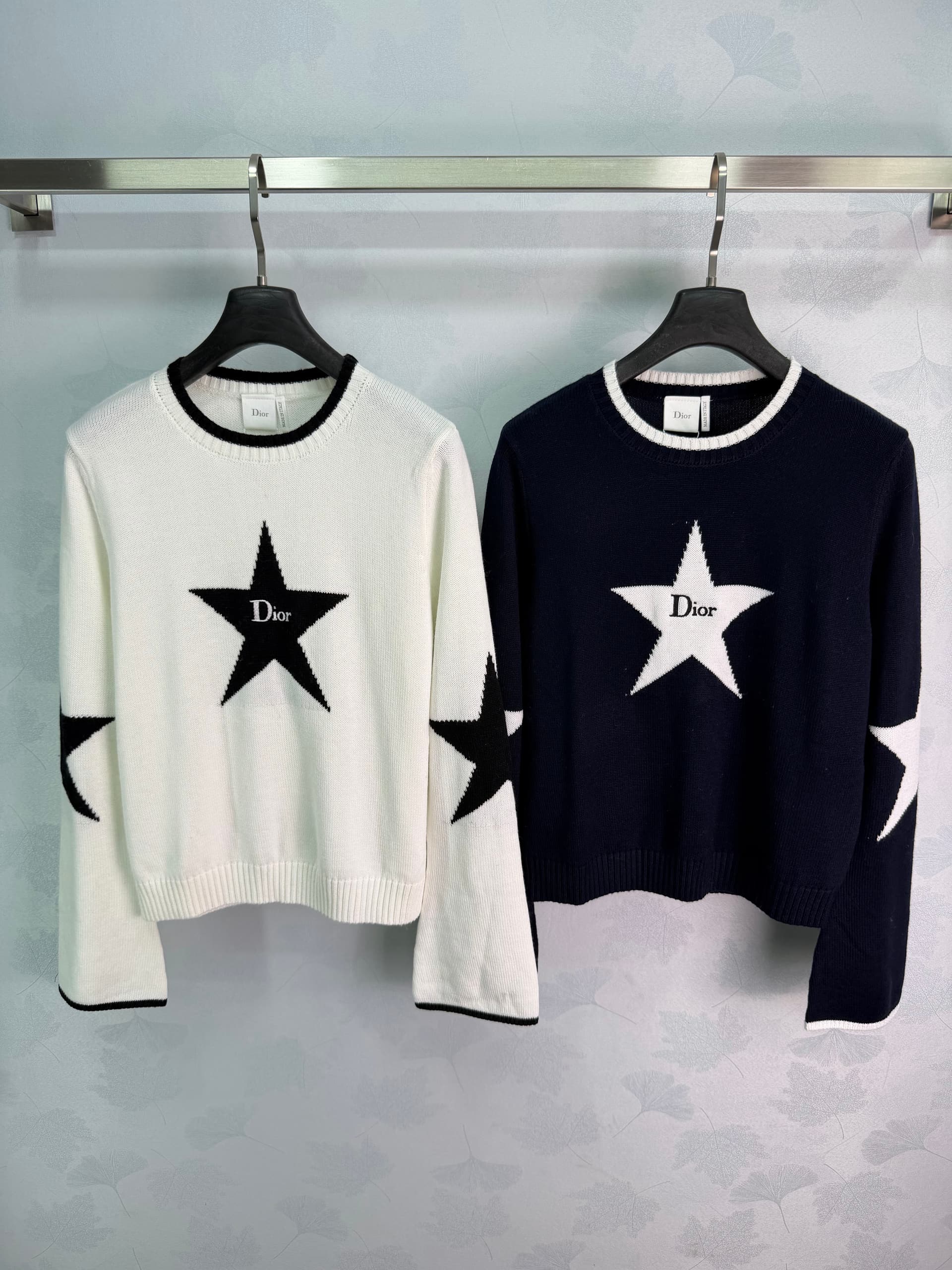 Unassigned 🆕Dio 2026 Five-Pointed Star Round-Neck Long-Sleeve Pullover, Custom Wool Yarn