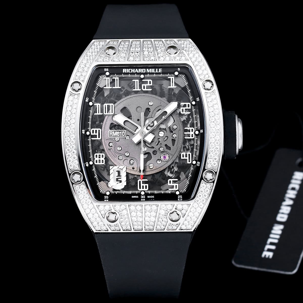 Richard Mille Richard Mille Modified RM010 with original data case and custom integrated movement, 48×39×13.8