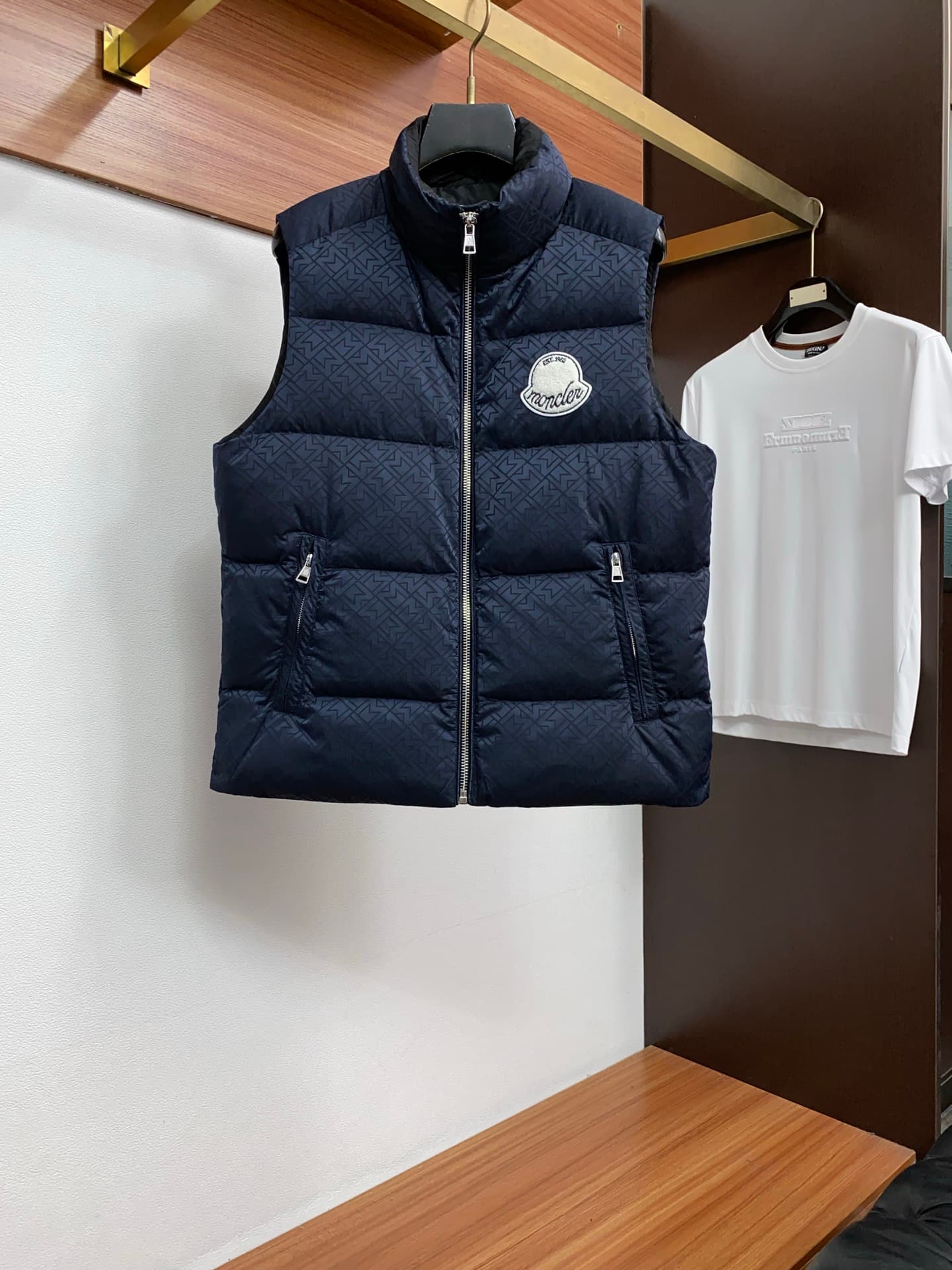 Moncler Moncler Mengkou 2026 Men's Casual Custom Down Vest Jacket, Business Style, Imported from Italy