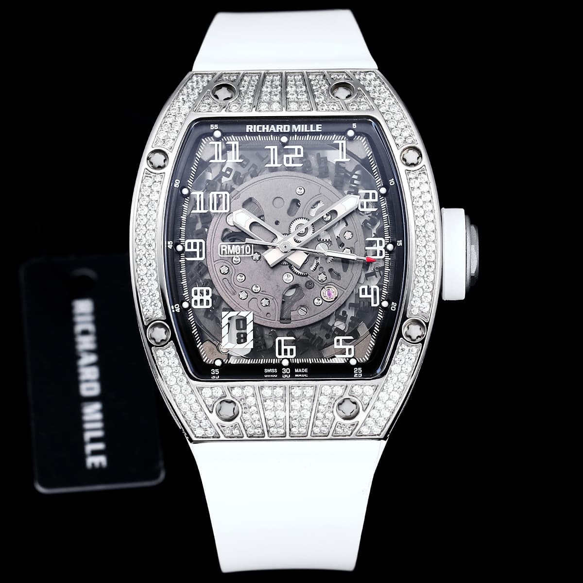 Richard Mille Richard Mille Modified RM010 with original data case and custom integrated movement, 48×39×13.8