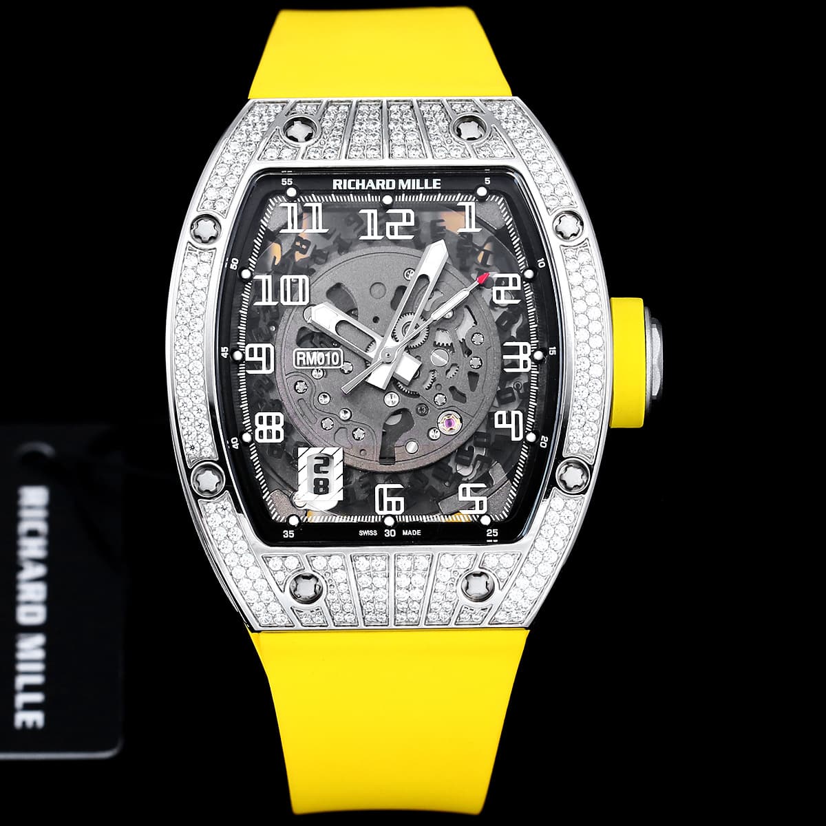 Richard Mille Richard Mille Modified RM010 with original data case and custom integrated movement, 48×39×13.8