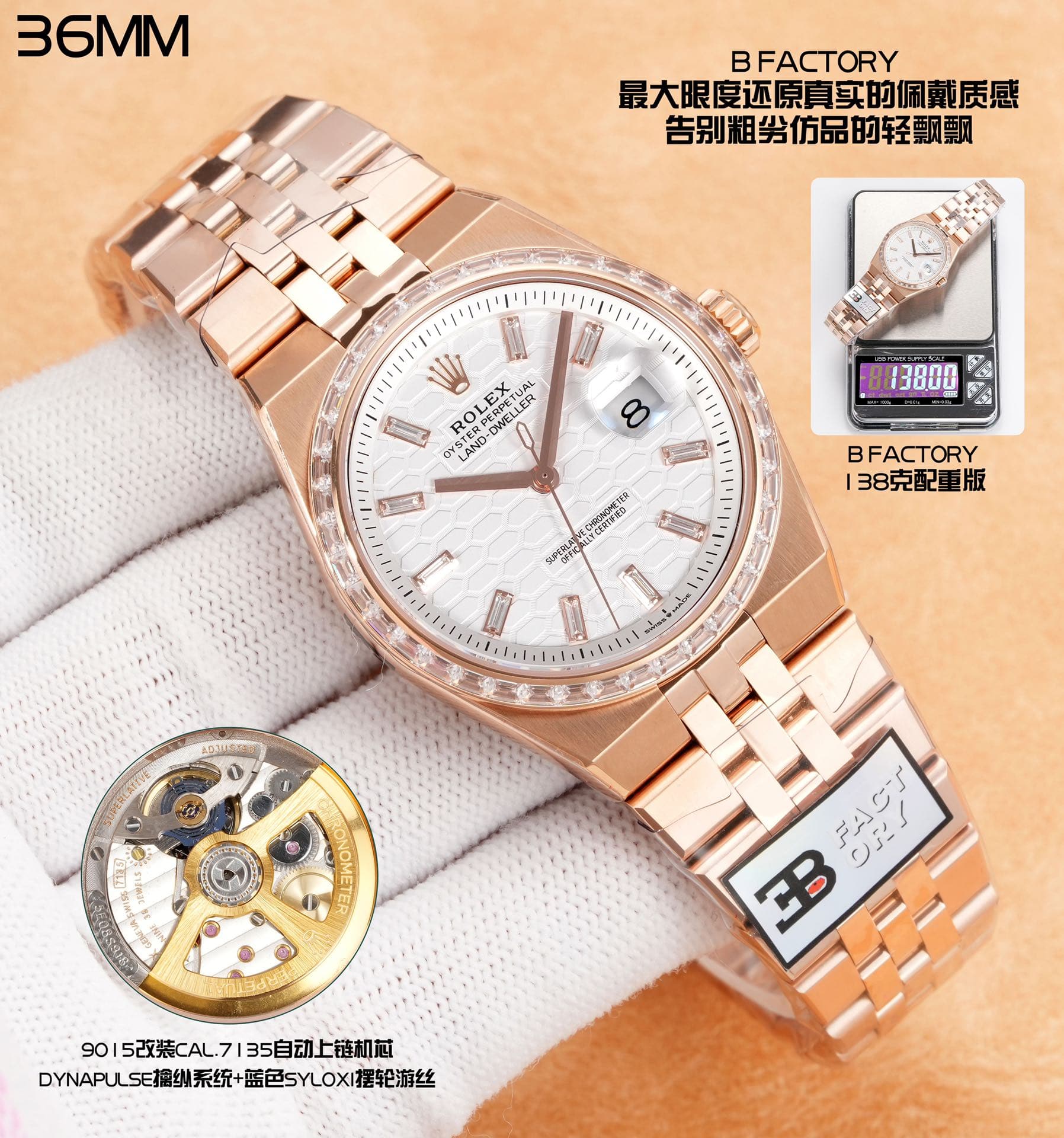 Rolex Rolex B Factory 138-gram Weighted Edition 👊 Maximizes the authentic feel of wearing it