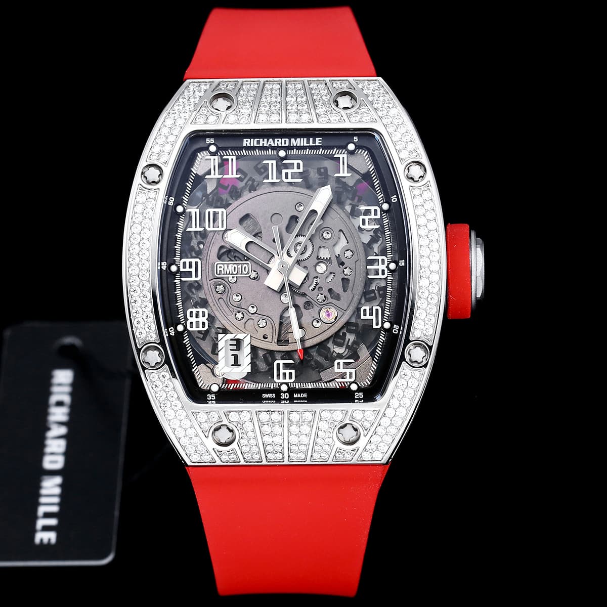 Richard Mille Richard Mille Modified RM010 with original data case and custom integrated movement, 48×39×13.8
