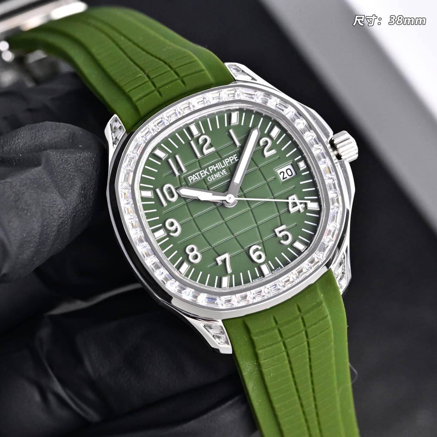 Patek Philippe Patek Philippe GR Factory has just released a new 38.8mm Hand Grenade upgrade model in D-color with T-shaped Moissanite diamonds and an