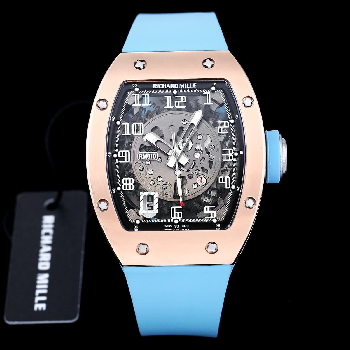 Richard Mille Richard Mille Modified RM010 with original data case and custom integrated movement, 48×39×13.8