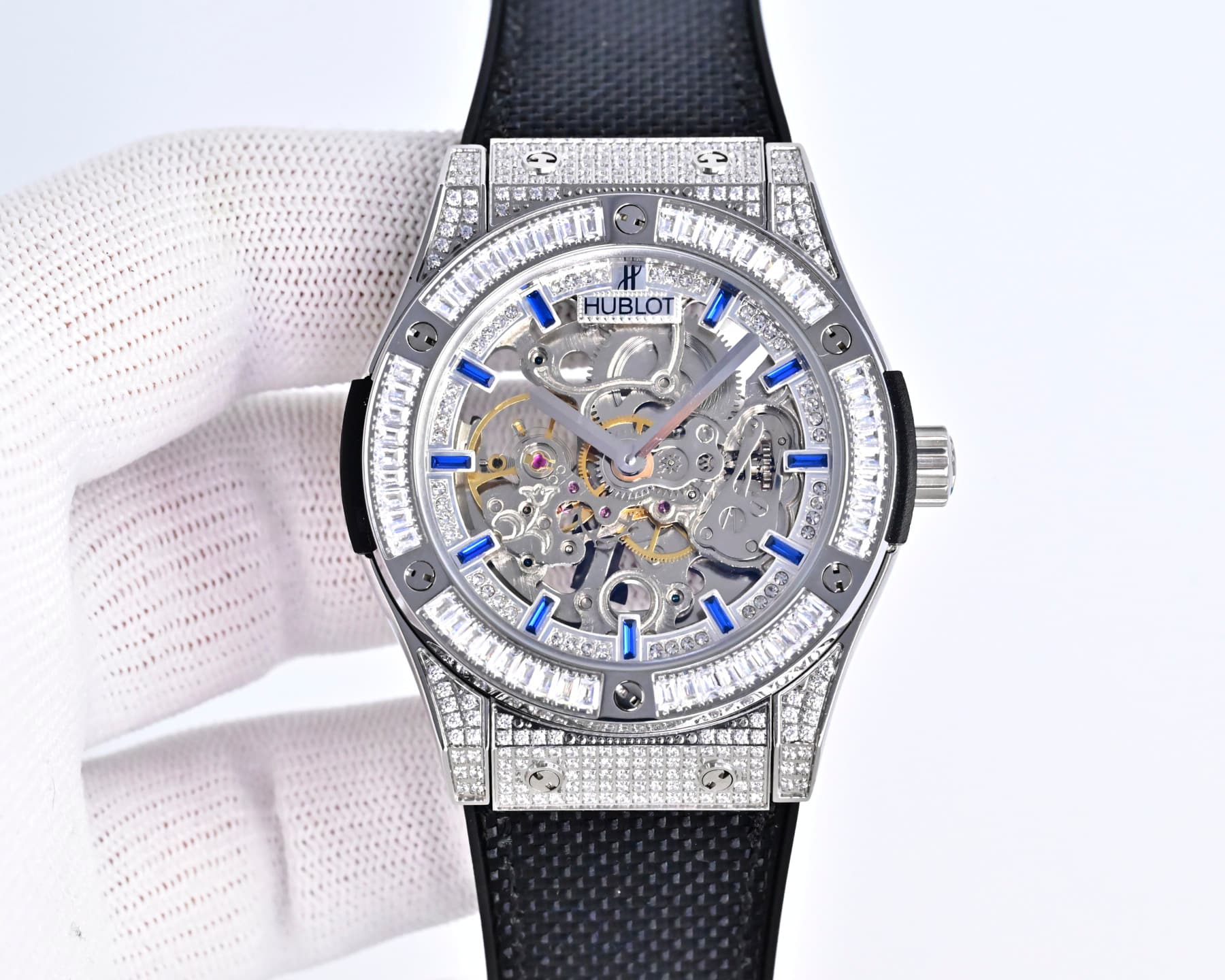 Hublot Hublot The Classic Full-Diamond Watch Gets Another Upgrade: Hublot’s Classic Fusion Skeleton Watch
