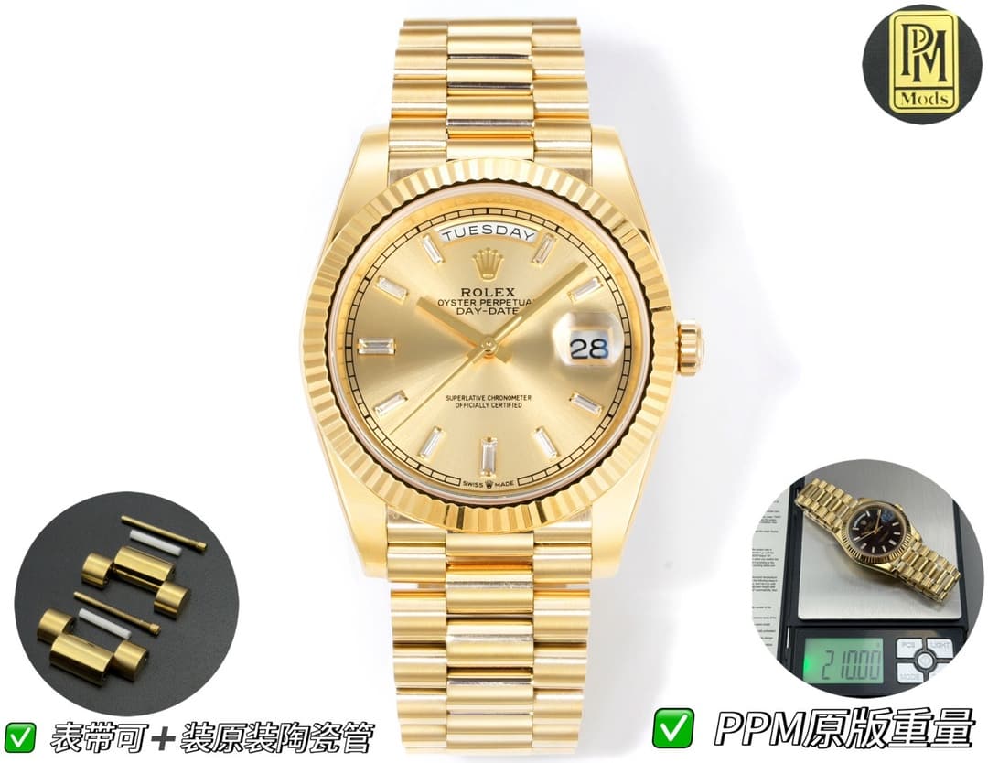 Rolex Rolex PPM Mods Weighted DD Grade "Rolex DD Day-Date" PPM None