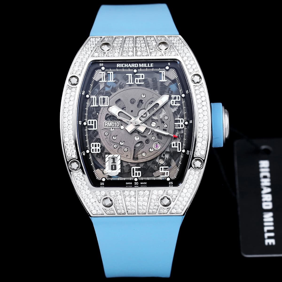 Richard Mille Richard Mille Modified RM010 with original data case and custom integrated movement, 48×39×13.8