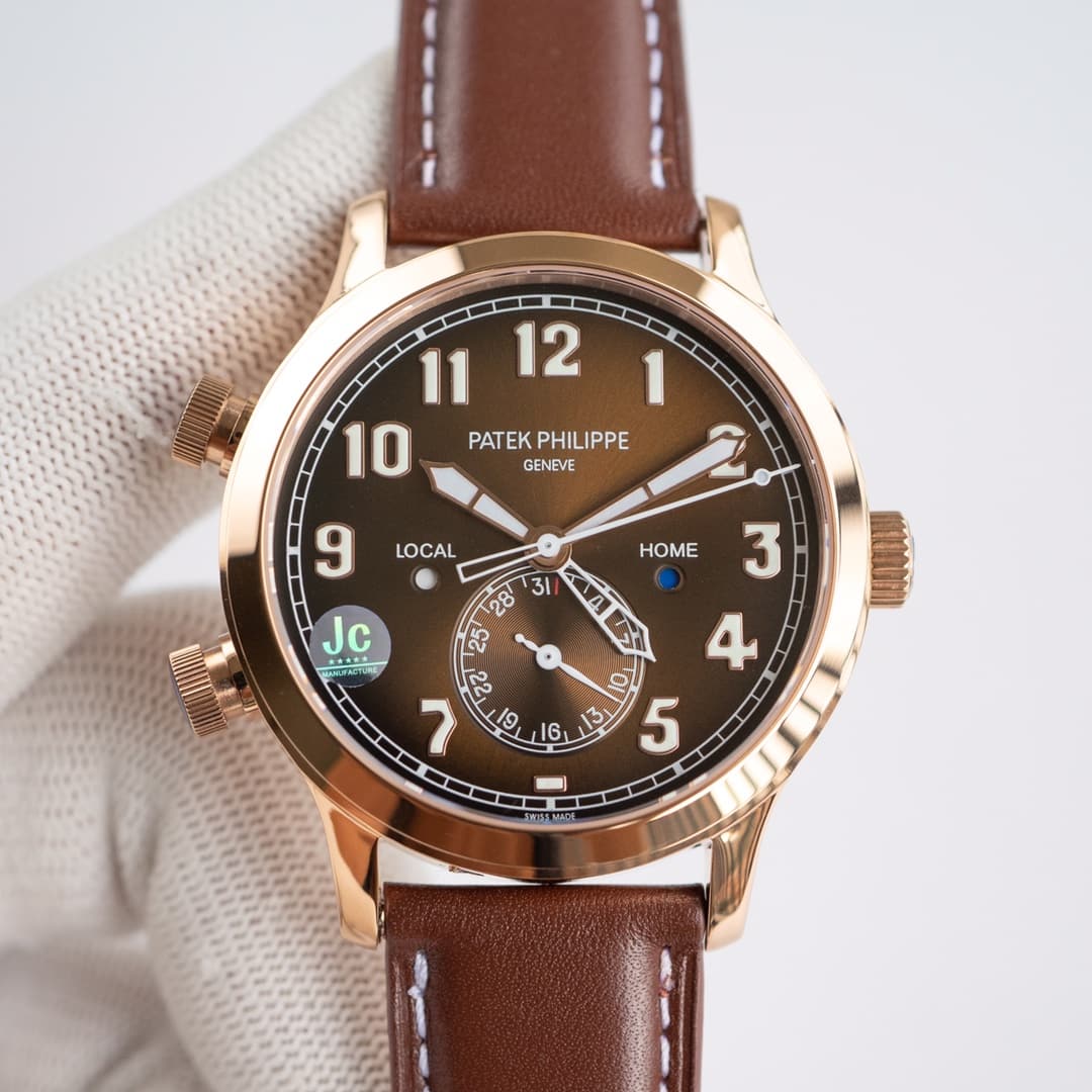 Unassigned PP Patek Dual Time Zone, Ref. 5524, Calatrava Aviator Travel
