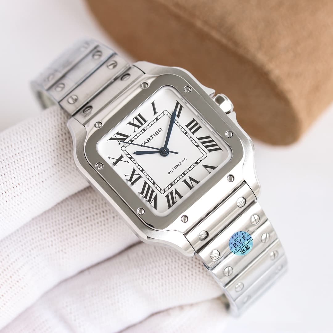 Cartier Cartier Produced by BVF Factory; Women's Medium Size—Cartier Santos; Case: 3