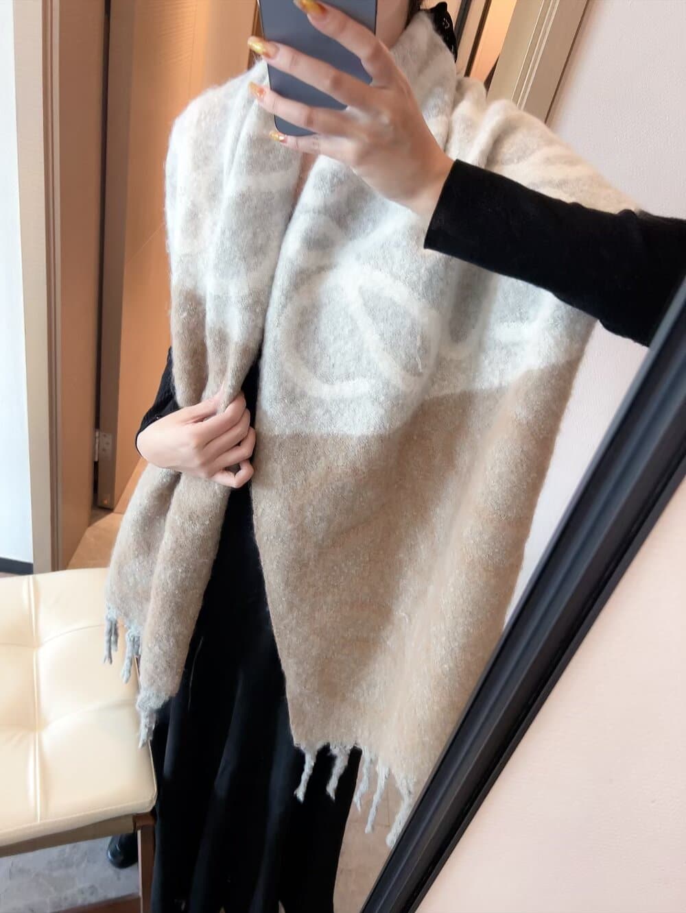 Loewe Loewe Batch 📦 ▪ Stunningly Beautiful Embroidered Mohair Scarf—Highly Recommended!
