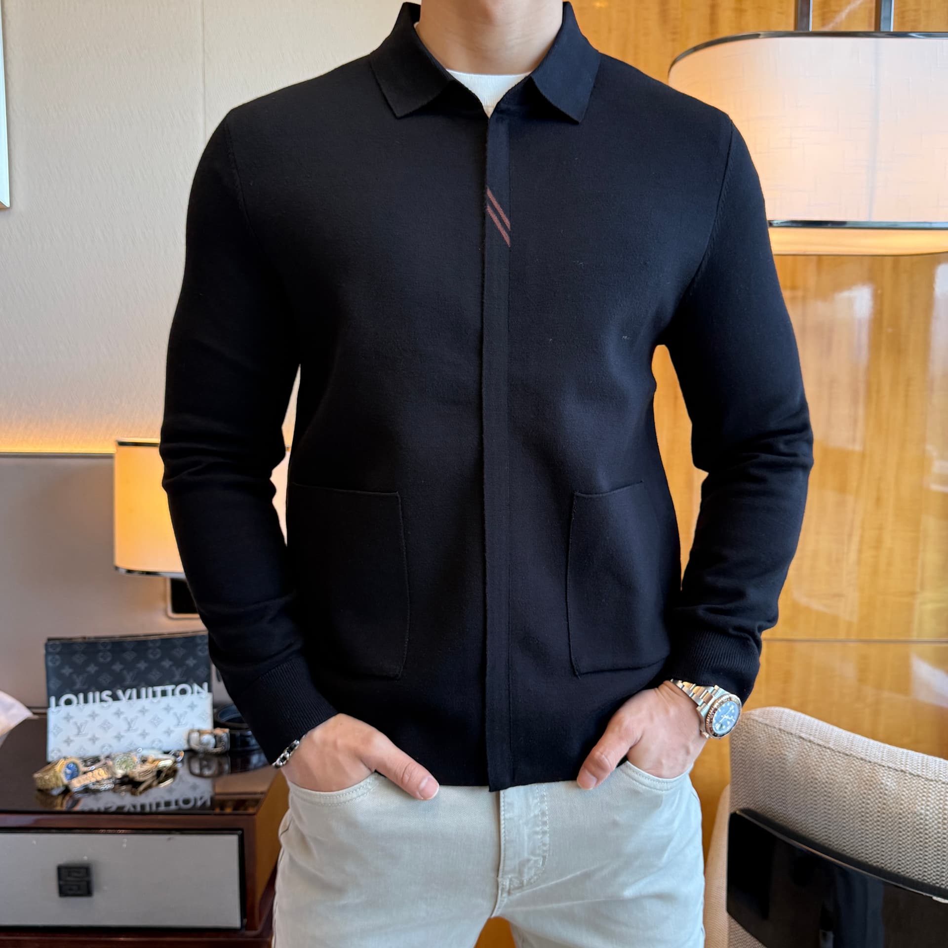 Unassigned Jenya 2026 Men's Wool-Blend Knit Cardigan