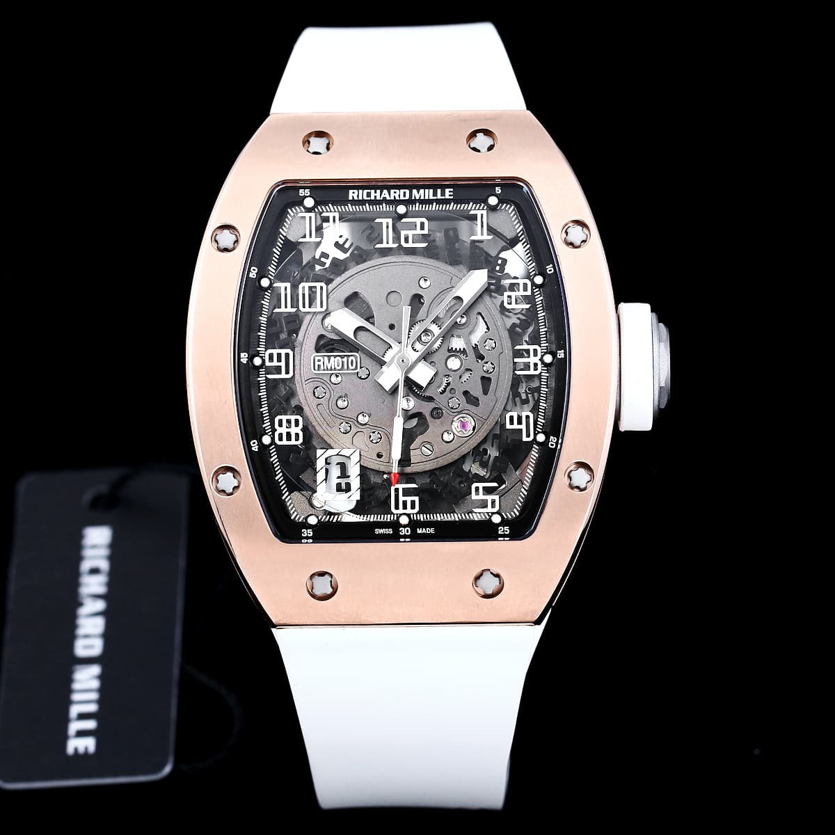 Richard Mille Richard Mille Modified RM010 with original data case and custom integrated movement, 48×39×13.8