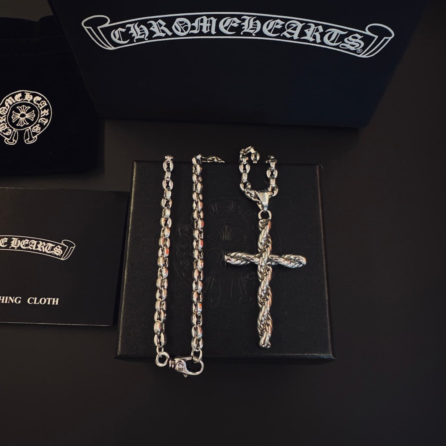 Chrome Hearts Chrome Hearts So incredibly cool—Kroxin 👍 I won't post it unless it's amazing ⚠ Factory direct ⚠ Authentic 1:1 replica