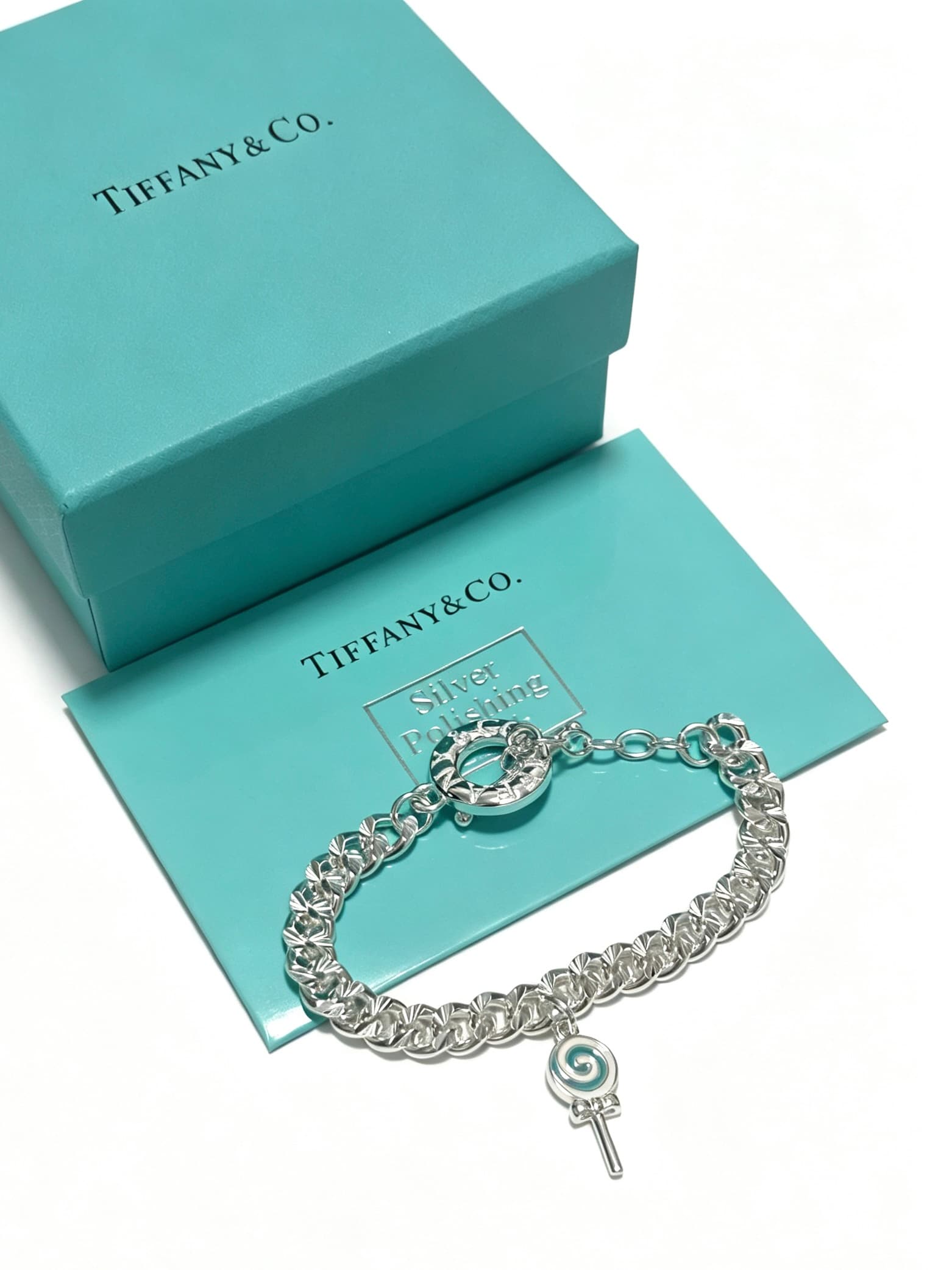 Tiffany & Co. Tiffany & Co. Tiffany Bracelet TIFFNY&CO. Boutique-Quality Silver Version—Same as the One Worn by Celebrities—Replica