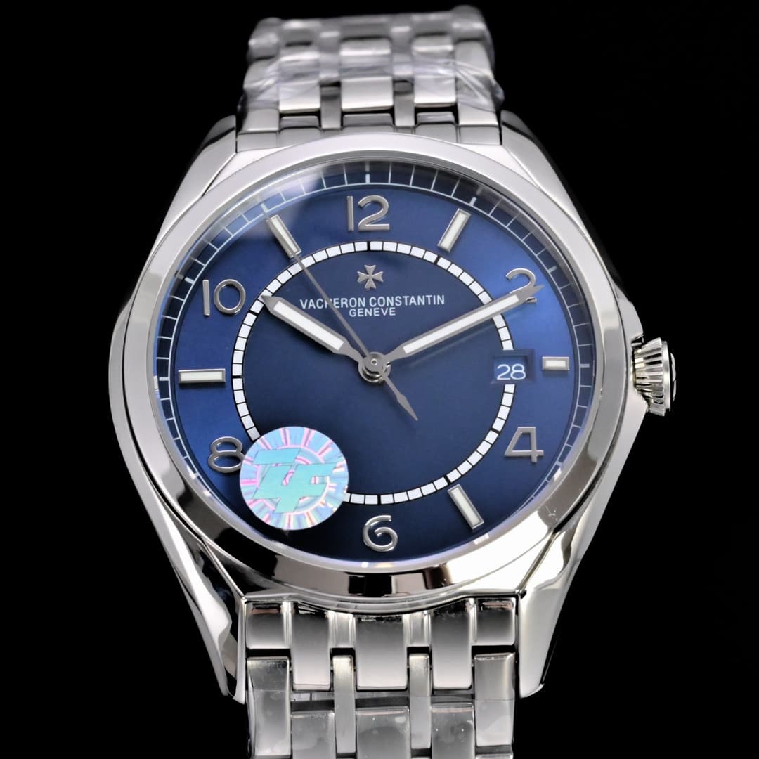 Vacheron Constantin Vacheron Constantin ZF Factory: Vacheron Constantin Overseas 56 Series Three-Hand Watch (Steel Bracelet) – Highest Quality on the Market –