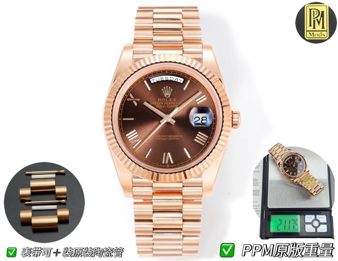 Rolex Rolex PPM Mods Weighted DD Grade "Rolex DD Day-Date" PPM None