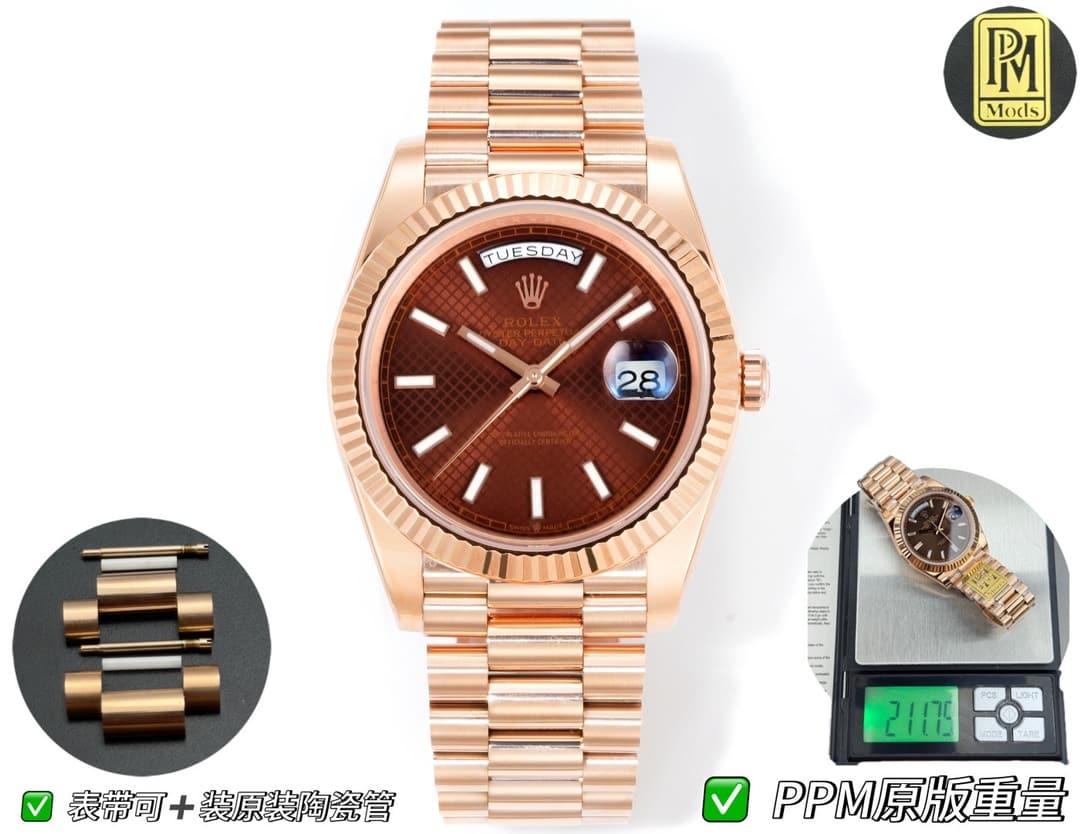 Rolex Rolex PPM Mods Weighted DD Grade "Rolex DD Day-Date" PPM None