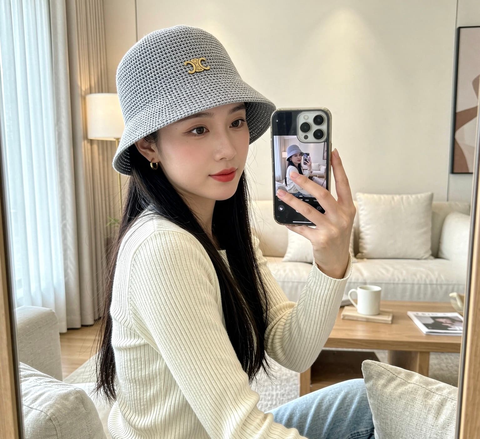 Celine Celine Céline's Latest Boater Hats: A Fashion-Forward, Casual Design