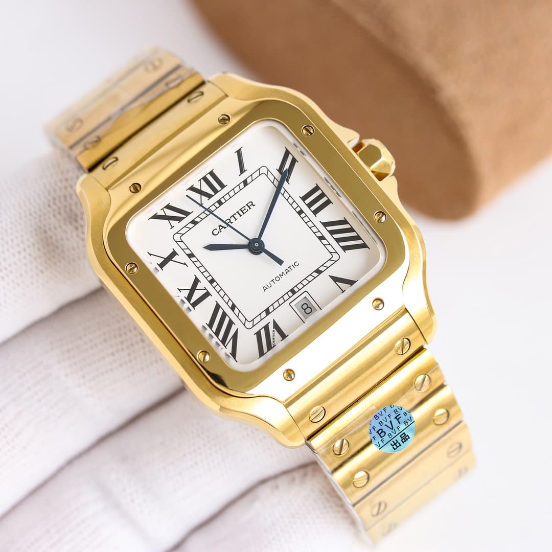 Cartier Cartier Produced by BVF Factory; Men's Large Size—Cartier Santos; Case: 3