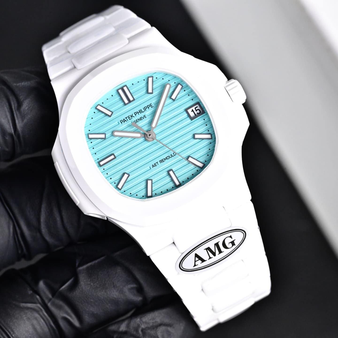 Patek Philippe Patek Philippe AMG Factory's Latest Masterpiece: Newly Upgraded V2 Version—White Ceramic and Black Ceramic Modified AET Model