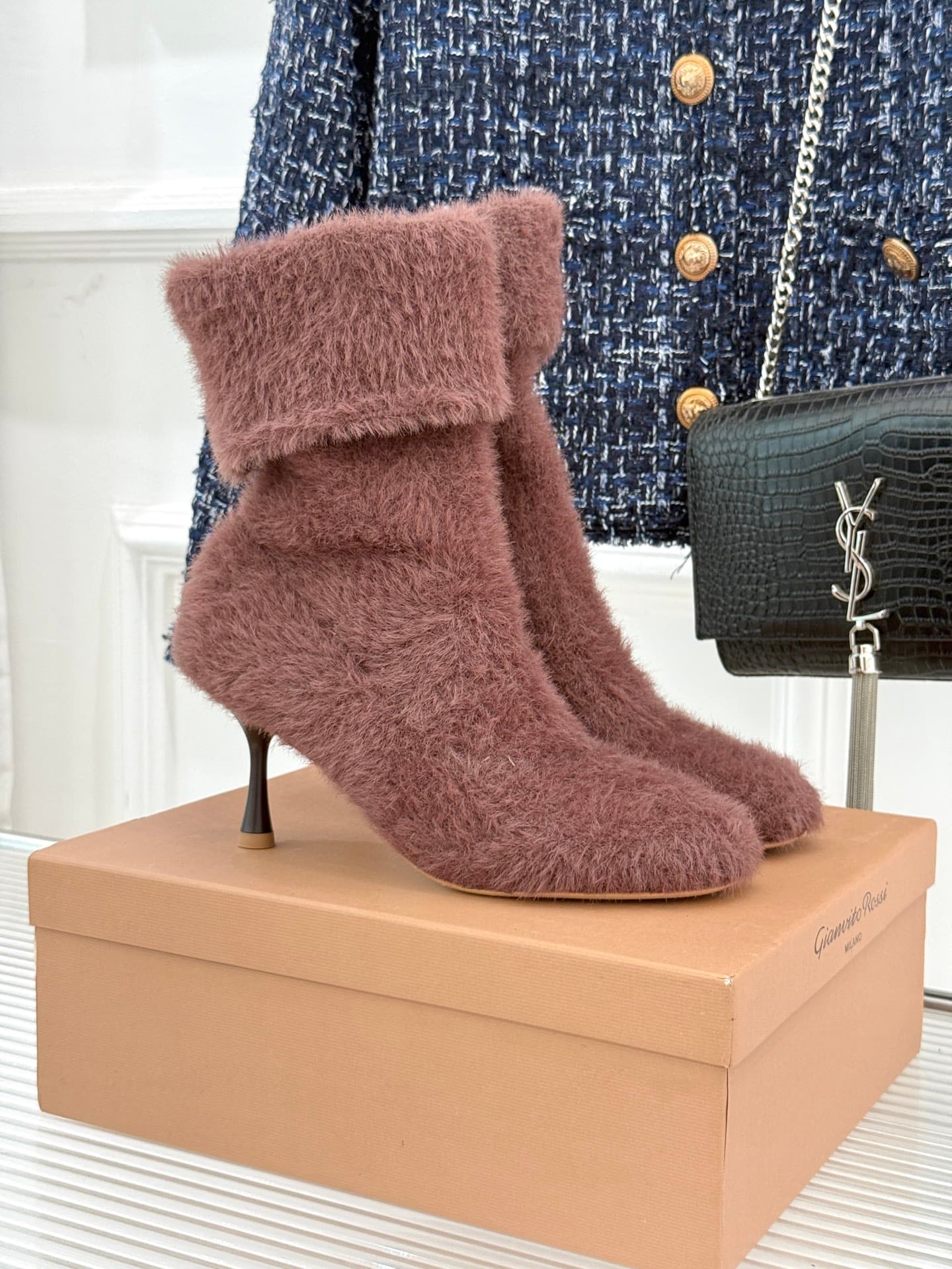 Gianvito Rossi Gianvito Rossi 25WF Knitted High-Heel Sock Boots When
