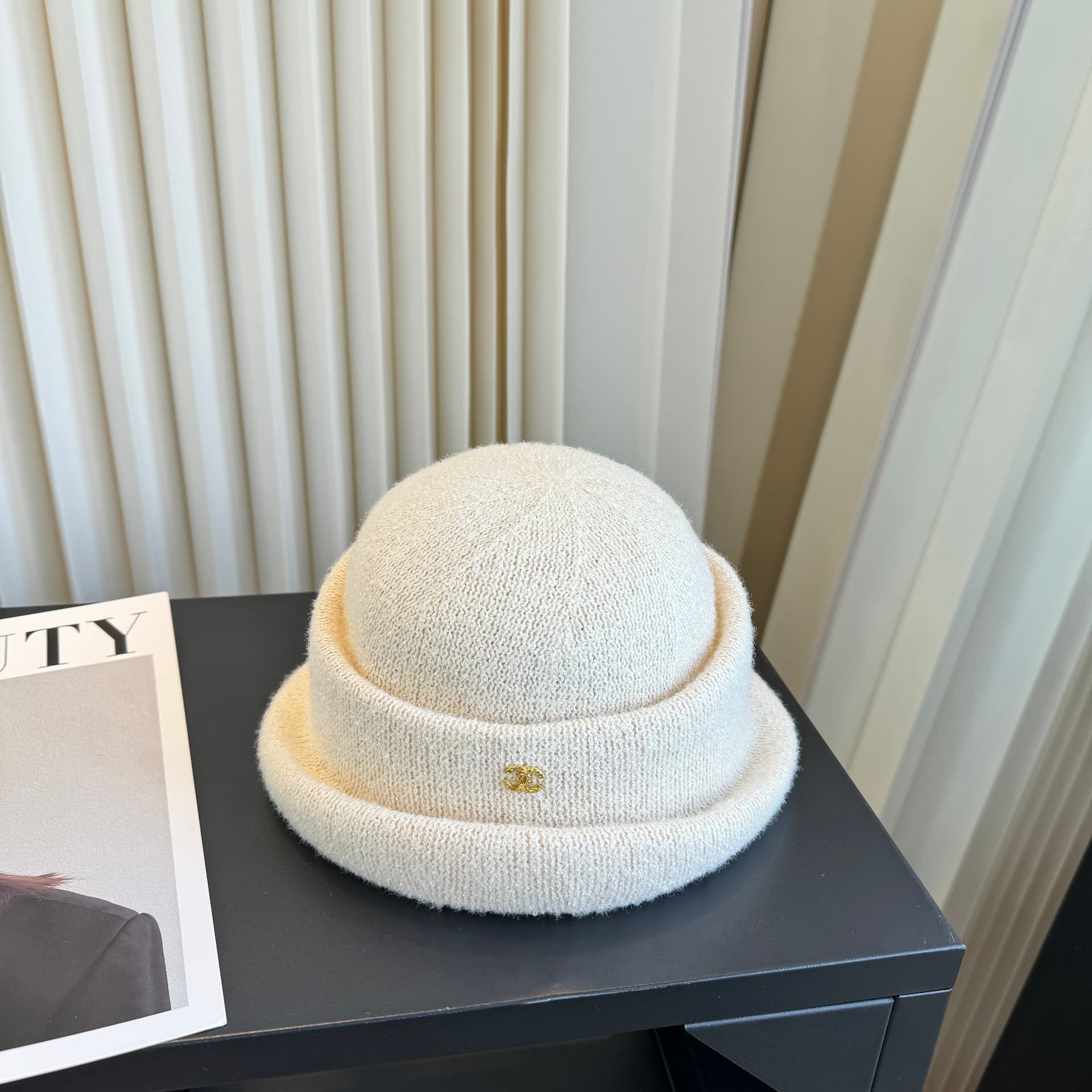 Chanel Chanel Beret—it has a great texture
