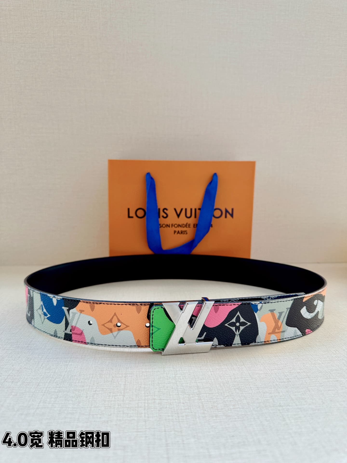 Louis Vuitton Louis Vuitton 4.0-Inch Wide Premium Steel-Buckle Belt