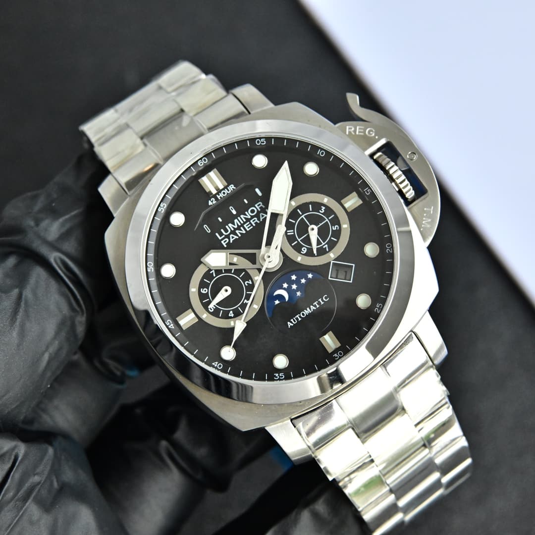 Panerai Panerai Actual Photos: Upgraded Panerai with Power Reserve 🌛 Sun, Moon, and Stars Display, Italian Royal Navy