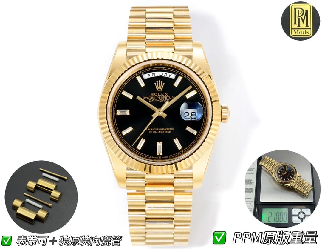 Rolex Rolex PPM Mods Weighted DD Grade "Rolex DD Day-Date" PPM None