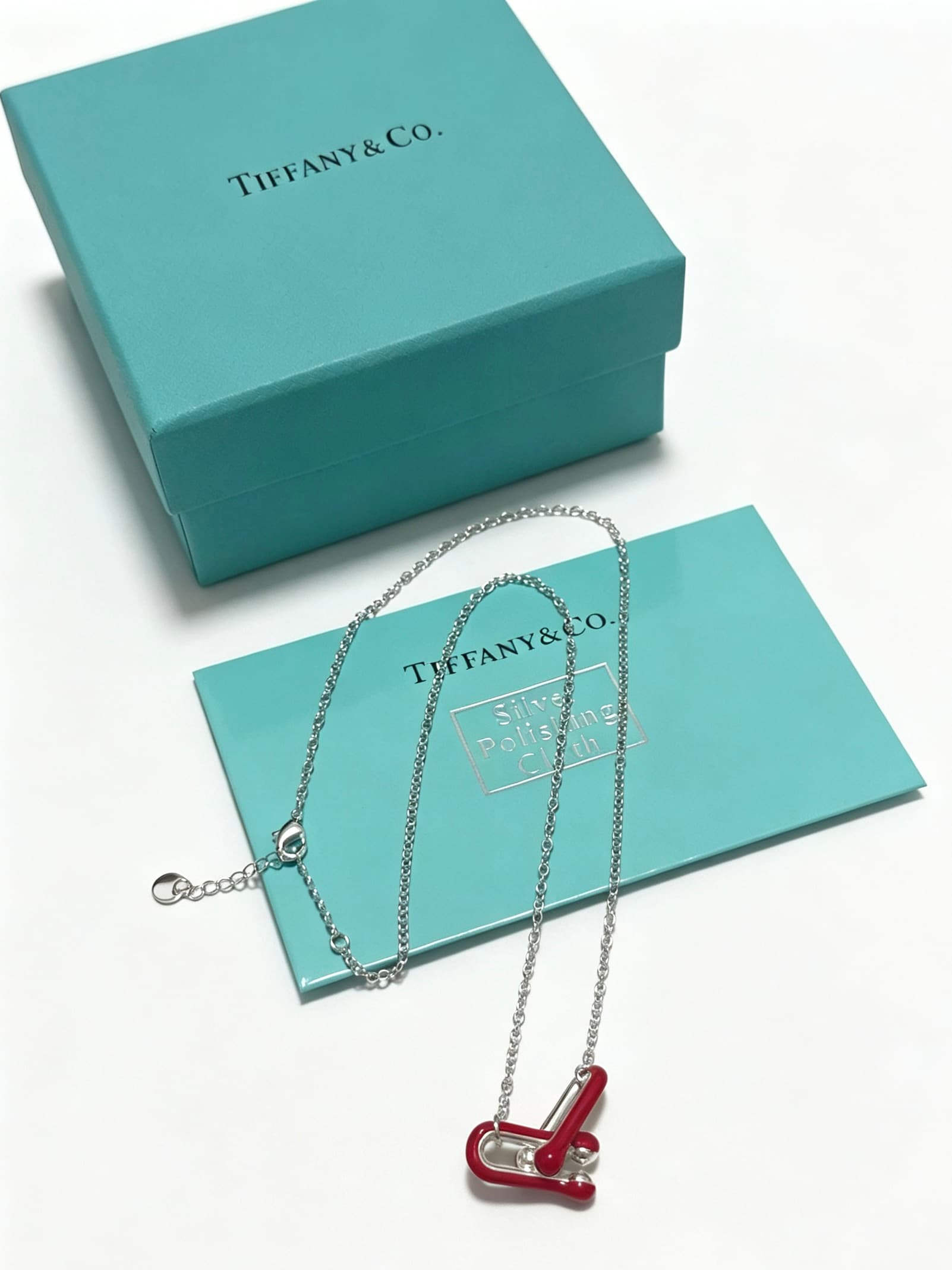 Tiffany & Co. Tiffany & Co. Tiffany Necklace TIFFNY&CO. Boutique-Quality Silver Version—Same as the One Worn by Celebrities, Vintage Style