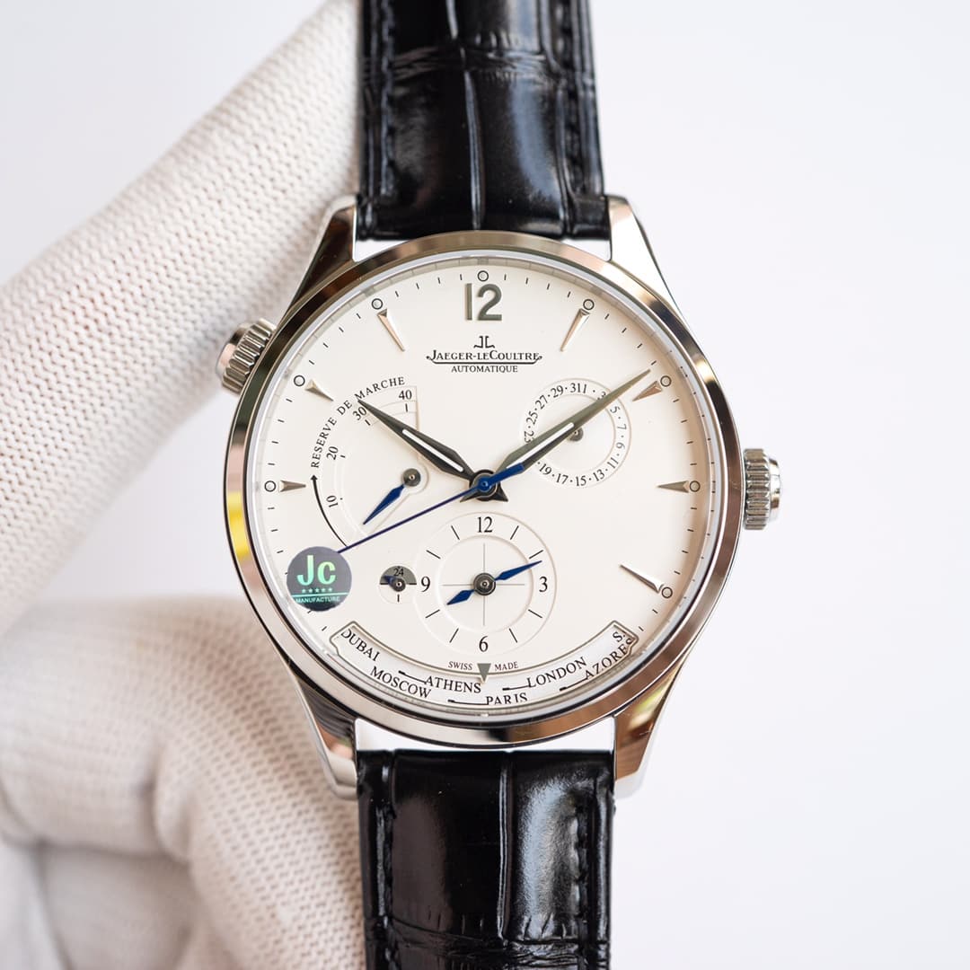 Jaeger-LeCoultre Jaeger-LeCoultre A hallmark of the Jaeger-LeCoultre Master Collection watches is their multi-time zone display.