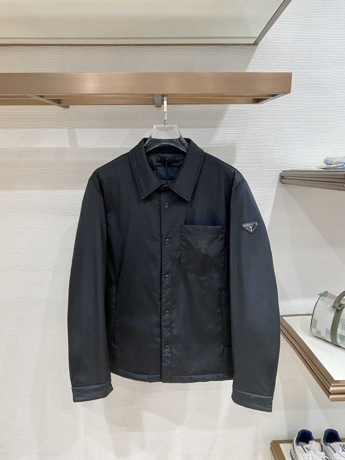 Prada Prada Price Adjustment: The Most Fashionable Casual Down Jacket with Hood. Filled with #90 White Duck Down