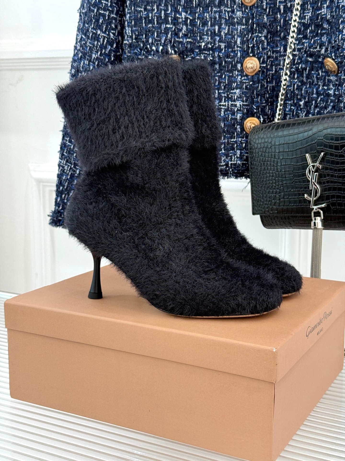 Gianvito Rossi Gianvito Rossi 25WF Knitted High-Heel Sock Boots When