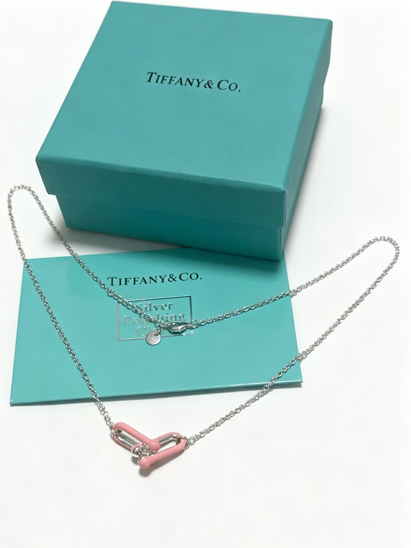 Tiffany & Co. Tiffany & Co. Tiffany Necklace (TIFFNY&CO.)—Exquisitely Crafted Silver Version from the Boutique, Same Style as the Celebrities, Vintage