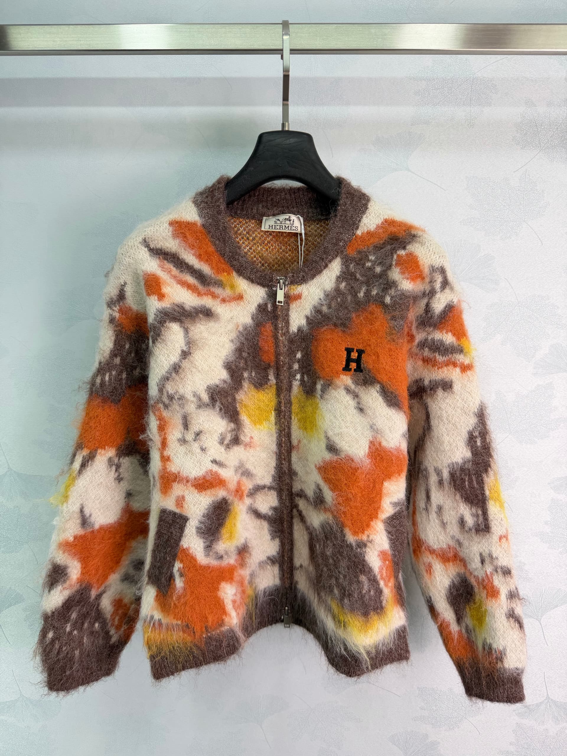 Hermès Hermès 🆕 2026 Ombré Knit Cardigan, Custom Wool + Mohair