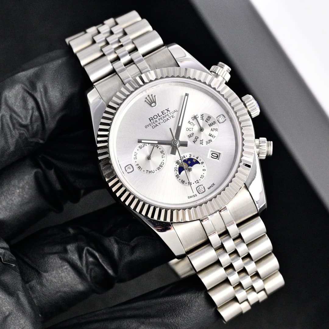 Rolex Rolex New Arrival: Rolex Multifunction Watch ⌚ Rolex ⌚ Complicated Series Six-Hand Men's Watch