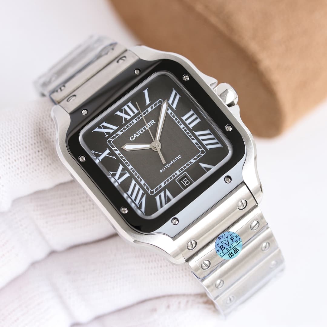 Cartier Cartier Produced by BVF Factory, Men's Large Size - Cartier Santos, Case: 3