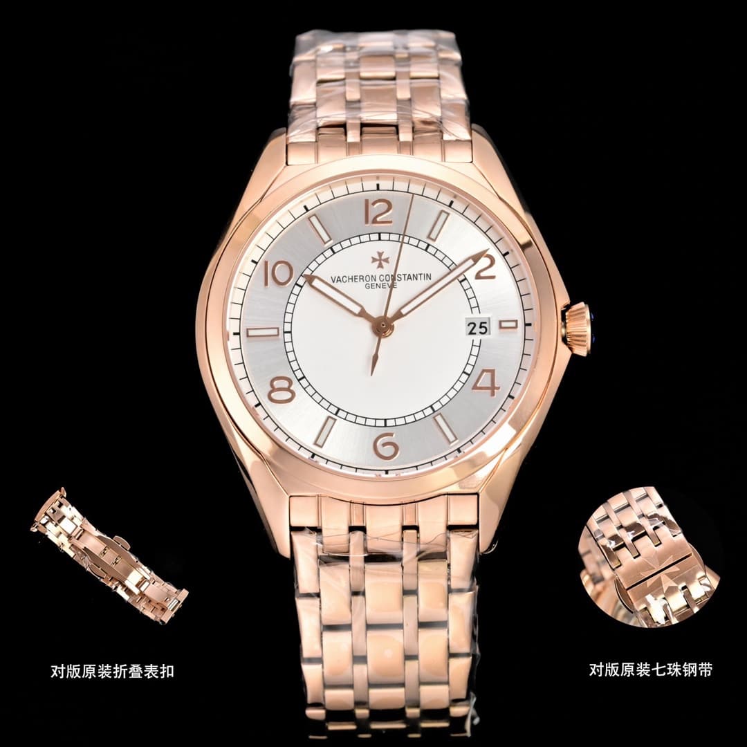 Vacheron Constantin Vacheron Constantin ZF Factory Vacheron Constantin Overseas Series Three-Hand Watch (Steel Bracelet) – Highest Quality on the Market –