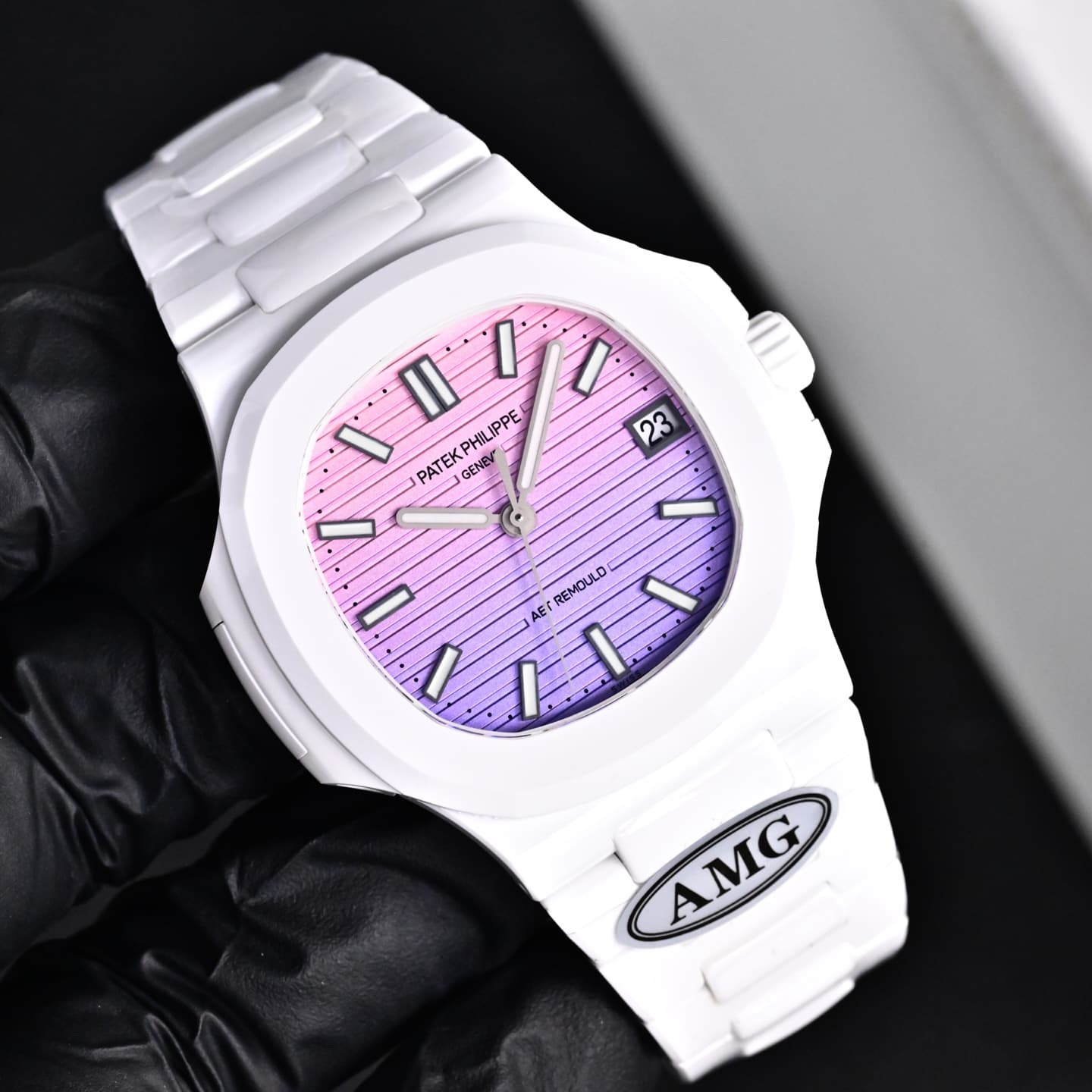 Patek Philippe Patek Philippe AMG Factory's Latest Masterpiece: All-New Upgraded V2 Version—White Ceramic and Black Ceramic Modified AET Model